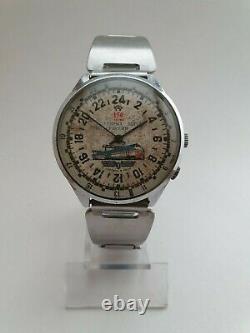 Vintage Soviet Raketa very rare special edition 2623 true 24h watch