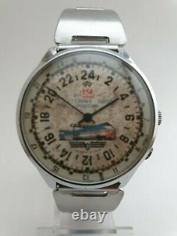 Vintage Soviet Raketa very rare special edition 2623 true 24h watch