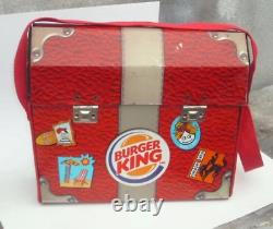 Vintage & Very Rare Argentina Litho Tin Lunchbox Burger King Red Variant