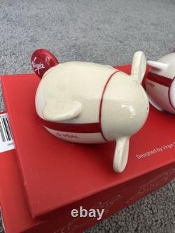 Virgin Atlantic Limited Edition Salt and Pepper Shaker Set Very Rare