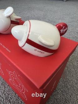 Virgin Atlantic Limited Edition Salt and Pepper Shaker Set Very Rare