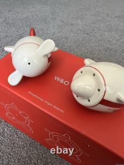 Virgin Atlantic Limited Edition Salt and Pepper Shaker Set Very Rare
