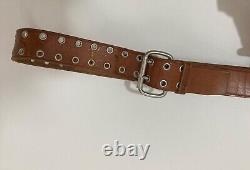 Vivienne Westwood Tan Upcycled Army Style Alex belt- Original Version. Very rare