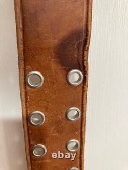 Vivienne Westwood Tan Upcycled Army Style Alex belt- Original Version. Very rare