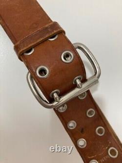 Vivienne Westwood Tan Upcycled Army Style Alex belt- Original Version. Very rare