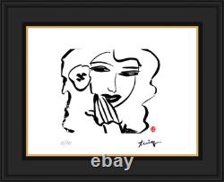 Walasse Ting, Kiss, Very RARE, Limited Edition, LIthograph, Numbered