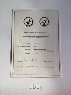 Whatshisname gone duck limited edition print very rare Disney interest