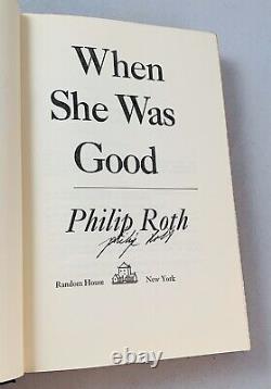 When She Was Good-Philip Roth-SIGNED! -First/1st Book Club Edition-VERY RARE