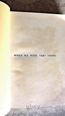 When We Were Very Young 1924 1st Edition 2nd print dust jacket & rare flyer