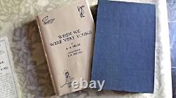 When We Were Very Young 1924 1st Edition 2nd print dust jacket & rare flyer