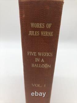 Works of Jules Verne Vol 1 Five Weeks in a Balloon Very Rare Registered Edition