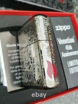 Zippo, Venetian, 45th Anniversary, Limited Edition, (very Rare)