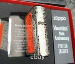 Zippo, Venetian, 45th Anniversary, Limited Edition, (very Rare)