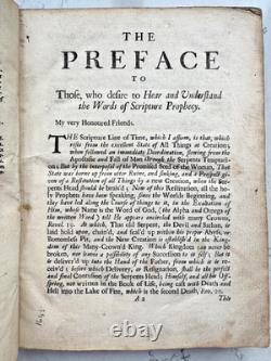 1684 Une Ligne de Temps Scripturaire Thomas Beverley Puritain Première Édition - Très Rare