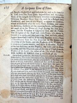 1684 Une Ligne de Temps Scripturaire Thomas Beverley Puritain Première Édition - Très Rare