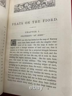 1883 Réalisations sur le Fiord 1re Édition, Harriet Martineau (1802-1876) TRÈS RARE