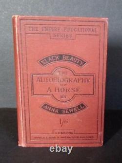 1890 Anna Sewell Beauté Noire L'autobiographie D'un Cheval Édition Tres Rare