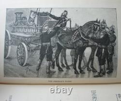 1893 Très Rare Première Édition Horse World de Londres Livre Ancien Illustré