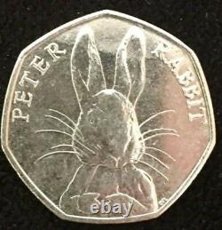 2016 Beatrix Potter Peter Rabbit Limited Edition 50p Pièce Très Rare