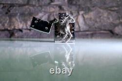 3d Cheval Sculpture Galloping Zippo Très Rare Ltd Edition De 1000