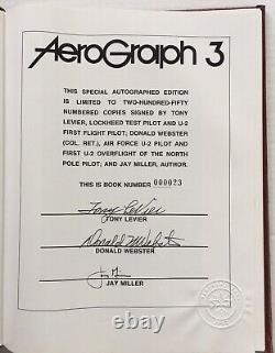 AeroGraph 3 Lockheed U-2 par Jay Miller ÉDITION LIMITÉE SIGNÉE Relié TRÈS RARE