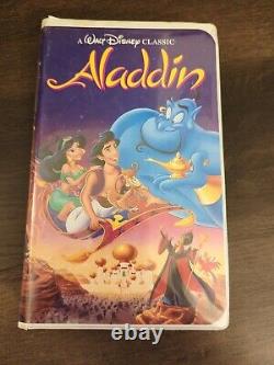 Aladdin (VHS, 1993) TRÈS RARE ! ÉDITION DIAMANT NOIR ! TESTÉ