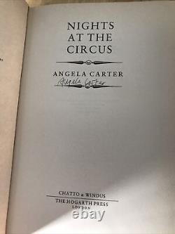 Angela Carter a signé Les Nuits du Cirque Première Édition Reliée Très Rare