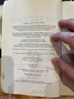 Anthony Bourdain signé édition américaine originale broché The Nasty Bits très rare