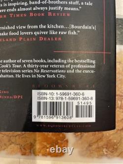 Anthony Bourdain signé édition américaine originale broché The Nasty Bits très rare