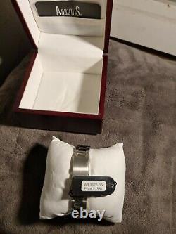 Arbutus New York Limited Edition Dual Time Zone Watch Ar9928 Très Rare