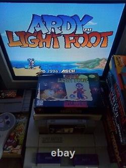 Ardy Light Foot Super Nintendo USA Snes Jeu Boîte Version Mexique Très Rare