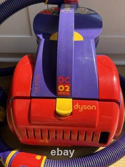 Aspirateur Vintage Dyson DC02 'De Stijl' Édition Limitée TRÈS RARE EN FONCTIONNEMENT