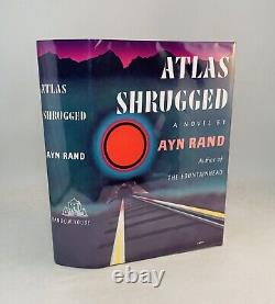 Atlas Shrugged-Ayn Rand-Très rare première édition/deuxième impression-DJ fac-similé