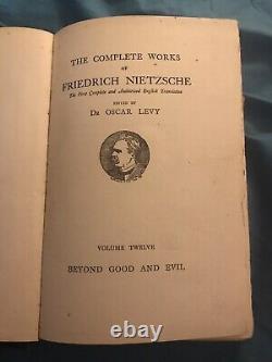 Au-delà du bien et du mal Quatrième édition. Très rare. Excellent exemplaire. 1914