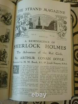 Aventure du Cercle Rouge de Sherlock Holmes, 1ère édition, Vol XLI, Très Rare