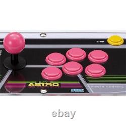 Bâton de contrôle d'arcade Sega Astro City Mini édition limitée (boutons roses) très rare