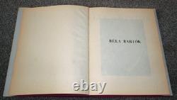 Bela Bartok : Sa Vie et Ses Œuvres par Emil Haraszti Très Rare Édition Limitée 1938