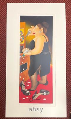 Beryl Cook Jackpot - Épreuve très rare signée par l’artiste, sérigraphie en édition limitée