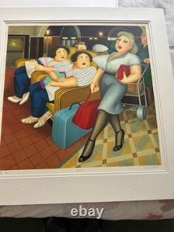 Beryl Cook - très rare - JUMEAUX - tirage limité signé monté