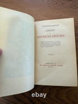 Bibliothèque de l'Histoire Américaine Vol 2 John Ridpath 1900 Édition Très Rare