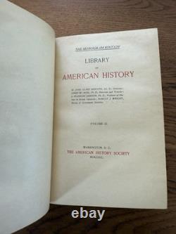 Bibliothèque de l'Histoire Américaine Vol 3 John Ridpath 1900 Édition Très Rare