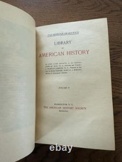 Bibliothèque de l'Histoire Américaine Vol 5 John Ridpath 1900 Édition Très Rare