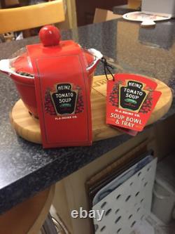 Bol et plateau de soupe aux tomates Heinz Édition limitée Très rare