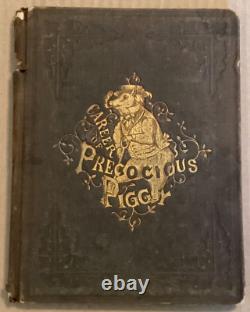 Bon livre très rare de la première édition de 1858 'Precocious Piggy' de Thomas Hood.