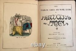 Bon livre très rare de la première édition de 1858 'Precocious Piggy' de Thomas Hood.