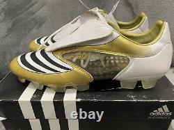 Bottes de football Adidas f30 taille 10,5 UK très rares modèle 2008 Édition Or