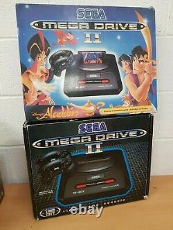Boxed Sega Mega Drive II Disney Aladdin Édition Limitée Console Très Rare