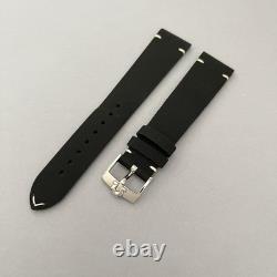 Bracelet de montre en cuir noir Omega Trilogy 1957 authentique Édition limitée Très rare