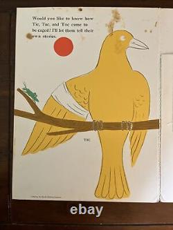 Bruno Munari Tic Tac Et Toc (1957) Enfants 1ère Édition Oiseaux Japon Très Rare