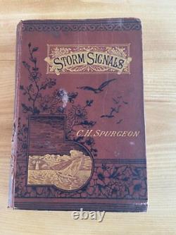 C. H. Spurgeon, Signaux de Tempête, Édition Très Rare 1ère Édition 1885